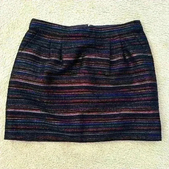 J crew metallic textured skirt with pockets - Picture 1 of 3